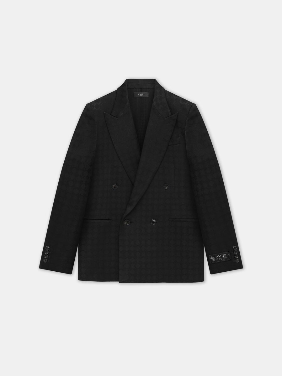 BLAZER À DOUBLE BOUTONNAGE TONAL MA QUAD