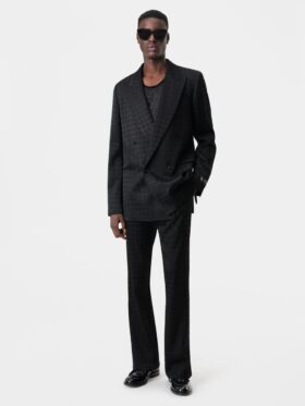 BLAZER À DOUBLE BOUTONNAGE TONAL MA QUAD