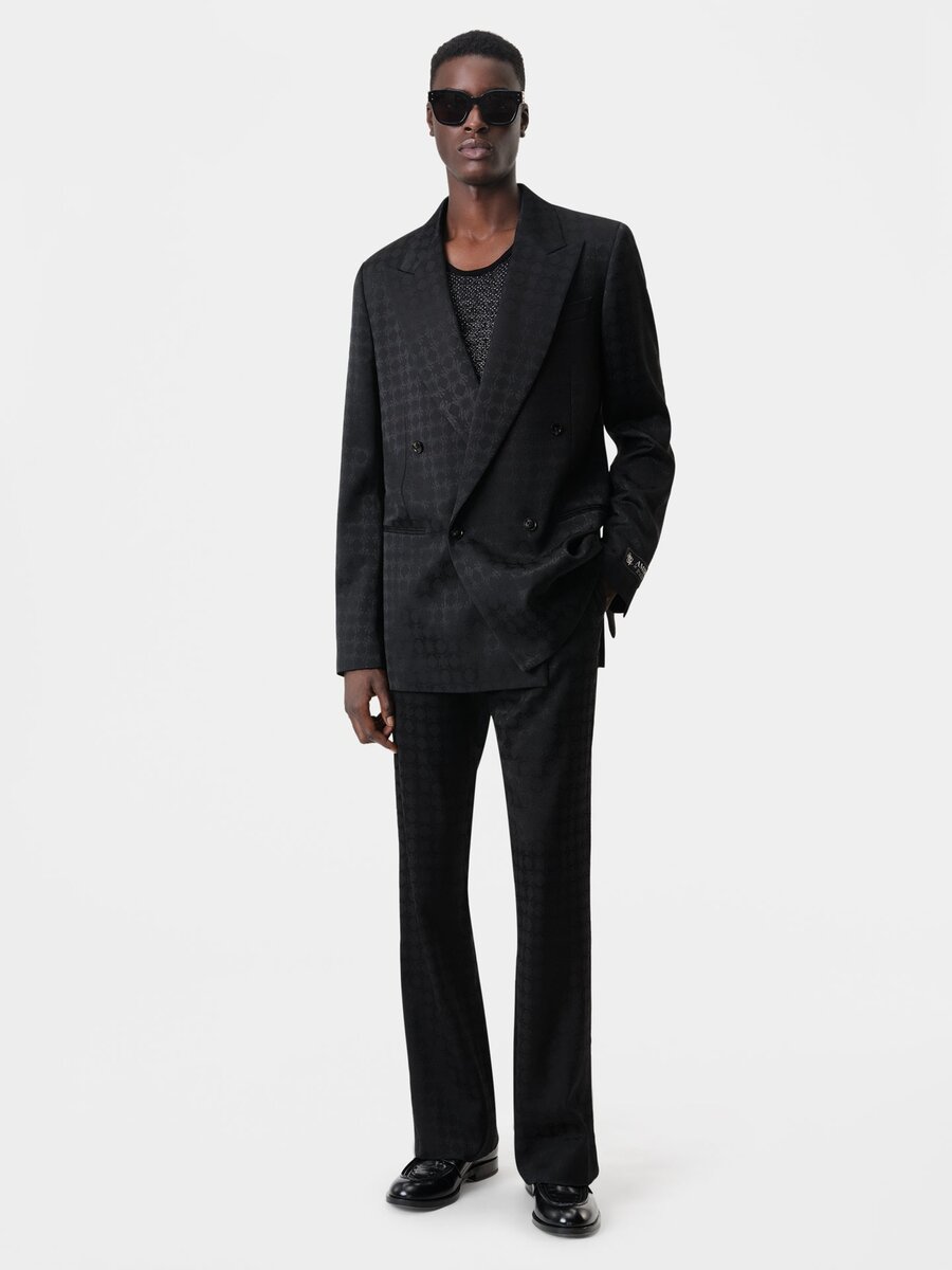 BLAZER À DOUBLE BOUTONNAGE TONAL MA QUAD