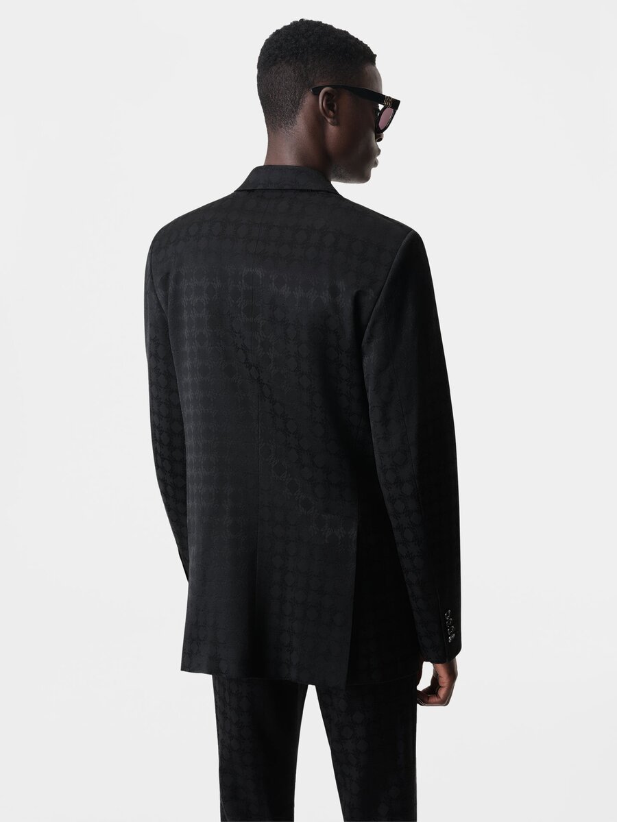 BLAZER À DOUBLE BOUTONNAGE TONAL MA QUAD