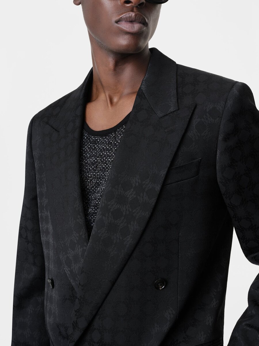 BLAZER À DOUBLE BOUTONNAGE TONAL MA QUAD