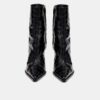 BOTTINES À TALON AIGUILLE « MA » AVEC MOTIF CROCODILE EN RELIEF POUR FEMMES