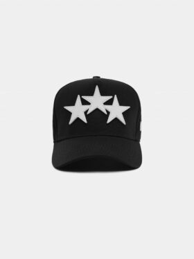 CASQUETTE AMIRI EN TOUTE TOILE AVEC TROIS ÉTOILES DÉCALÉES