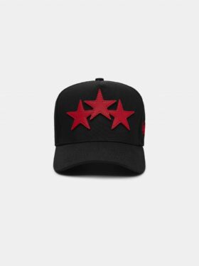 CASQUETTE AMIRI EN TOUTE TOILE AVEC TROIS ÉTOILES DÉCALÉES
