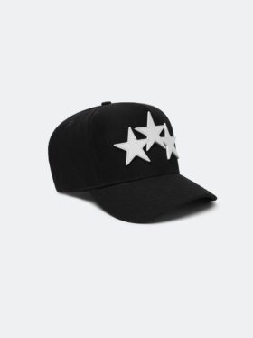CASQUETTE AMIRI EN TOUTE TOILE AVEC TROIS ÉTOILES DÉCALÉES