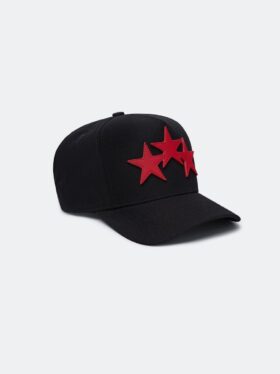 CASQUETTE AMIRI EN TOUTE TOILE AVEC TROIS ÉTOILES DÉCALÉES