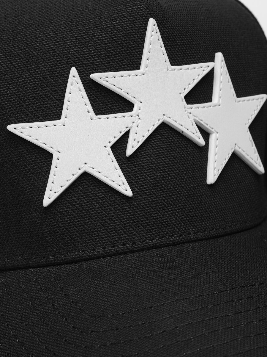 CASQUETTE AMIRI EN TOUTE TOILE AVEC TROIS ÉTOILES DÉCALÉES