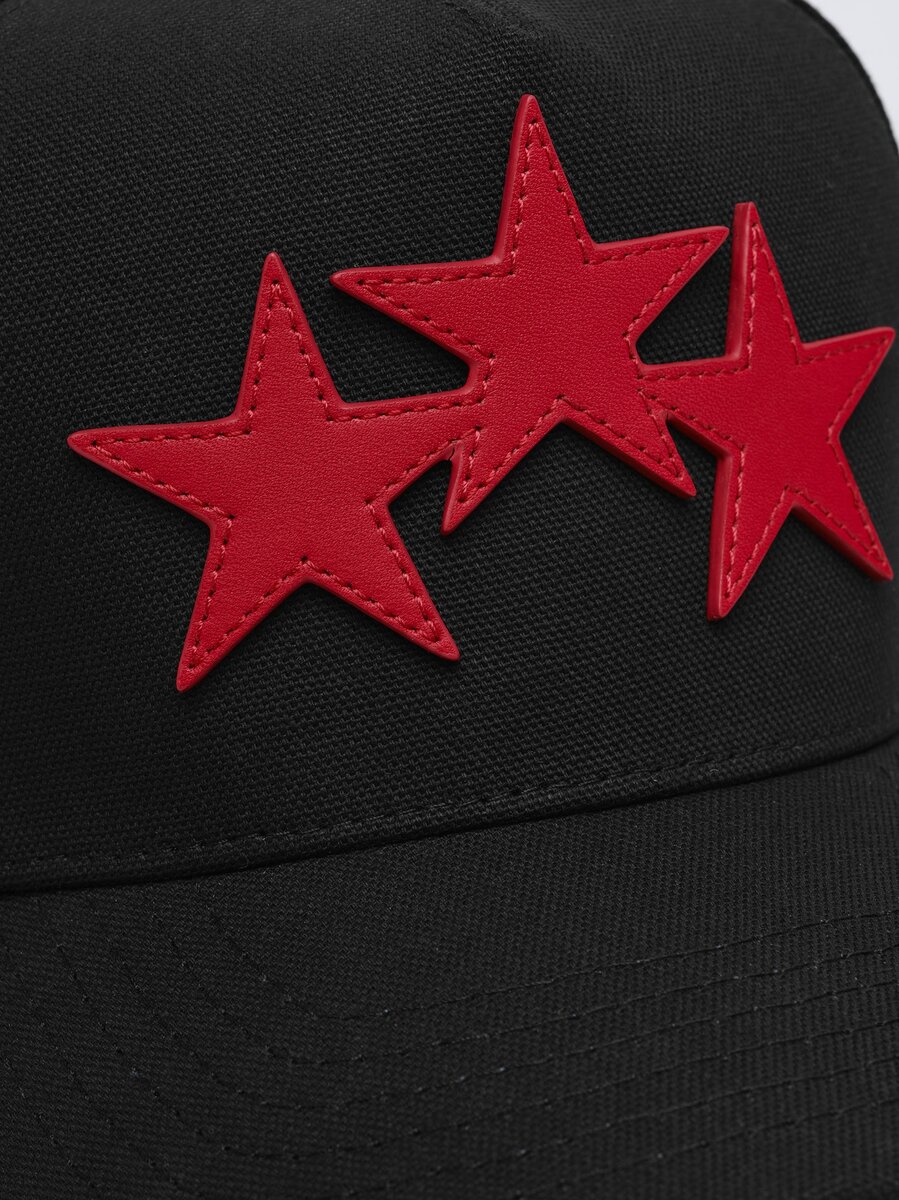 CASQUETTE AMIRI EN TOUTE TOILE AVEC TROIS ÉTOILES DÉCALÉES