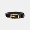 CEINTURE DE 2 CM À MOTIF CROCODILE GAUFRE