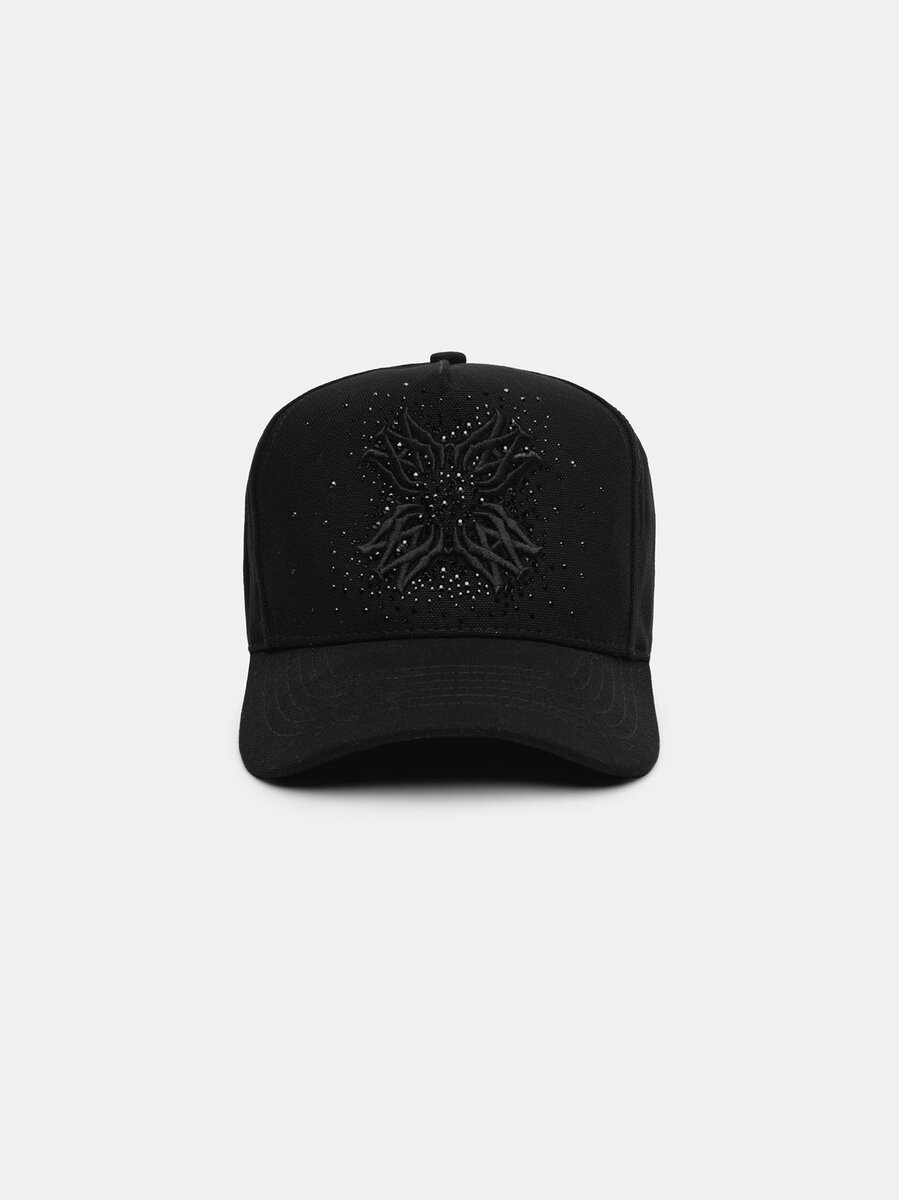 CHAPEAU EN TOILE MA QUAD CRYSTAL