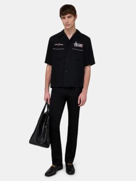 CHEMISE DE CAMP EN CRÊPE AMIRI STUDIO