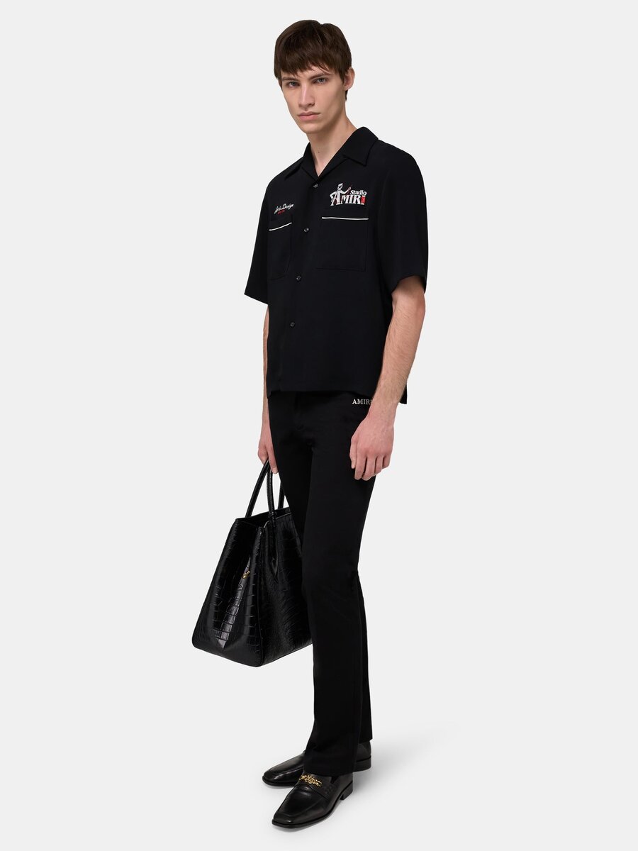 CHEMISE DE CAMP EN CRÊPE AMIRI STUDIO