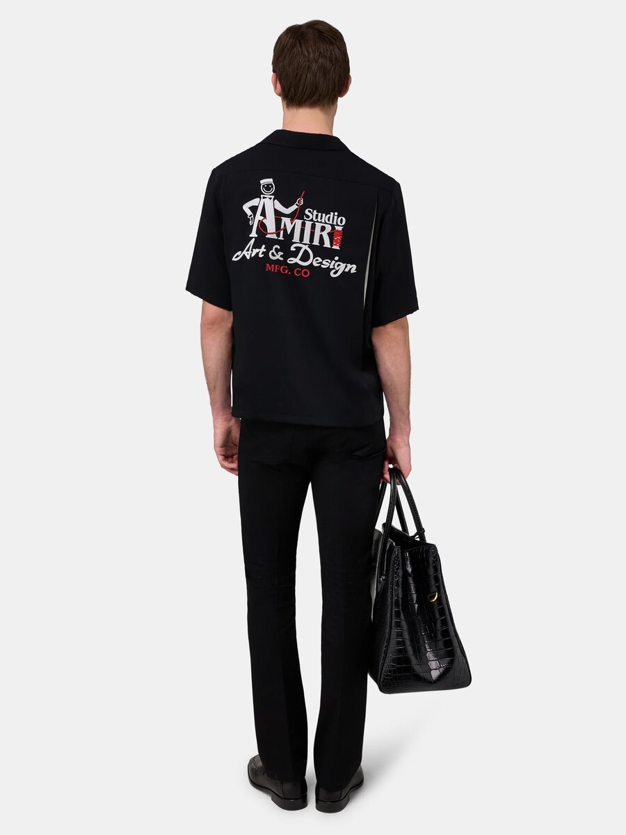 CHEMISE DE CAMP EN CRÊPE AMIRI STUDIO