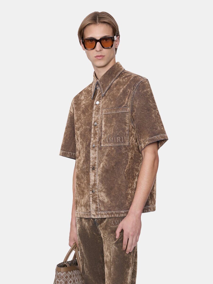 CHEMISE DE CAMP EN VELOURS