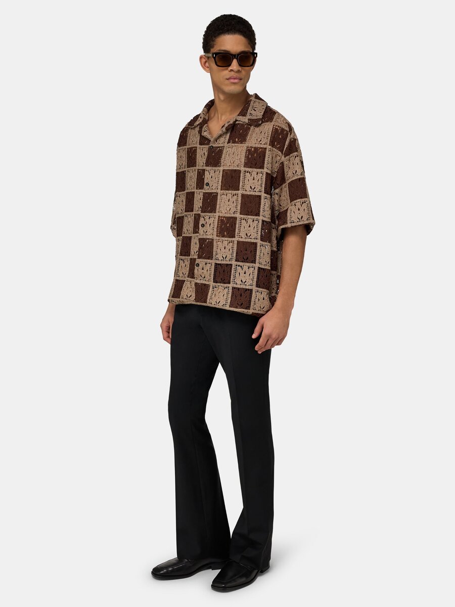 CHEMISE DE CAMP SURDIMENSIONNÉE À CARREAUX MA QUAD