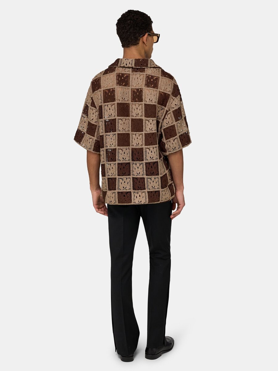 CHEMISE DE CAMP SURDIMENSIONNÉE À CARREAUX MA QUAD