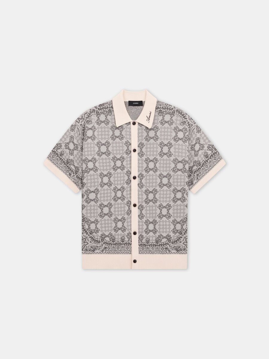 CHEMISE EN MAILLE À CARREAUX MA QUAD
