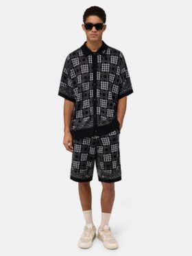 CHEMISE EN MAILLE À CARREAUX MA QUAD