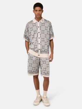 CHEMISE EN MAILLE À CARREAUX MA QUAD