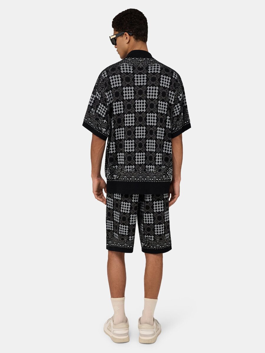 CHEMISE EN MAILLE À CARREAUX MA QUAD