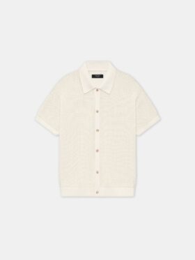 CHEMISE EN MAILLE CROCHETÉE AMIRI
