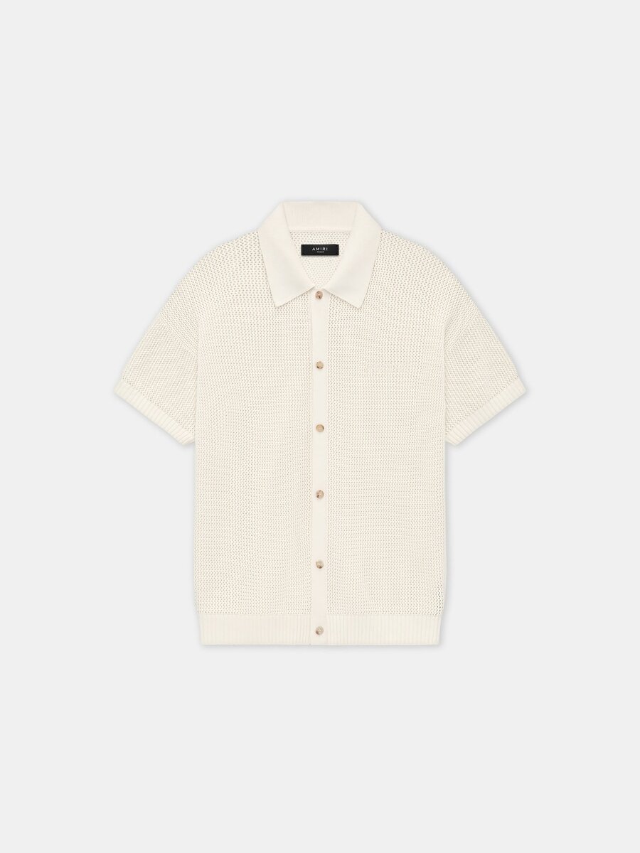 CHEMISE EN MAILLE CROCHETÉE AMIRI