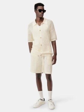 CHEMISE EN MAILLE CROCHETÉE AMIRI