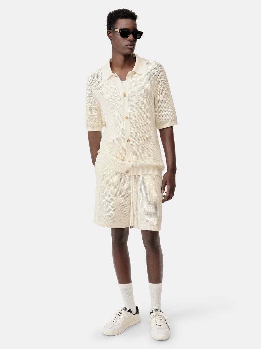 SHORT EN MAILLE CROCHETÉE AMIRI