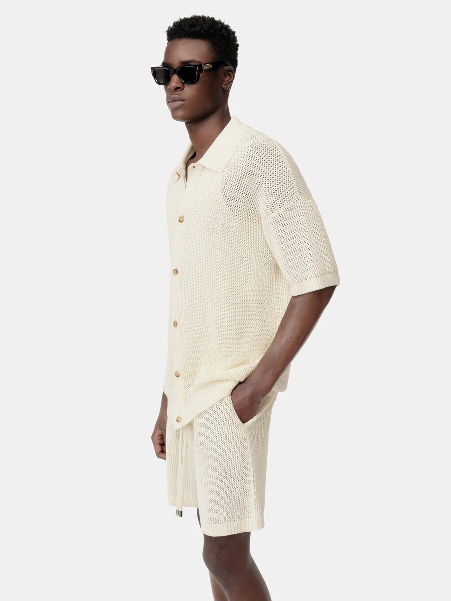 CHEMISE EN MAILLE CROCHETÉE AMIRI