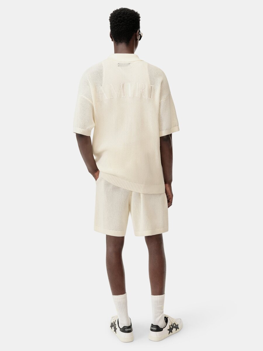 SHORT EN MAILLE CROCHETÉE AMIRI