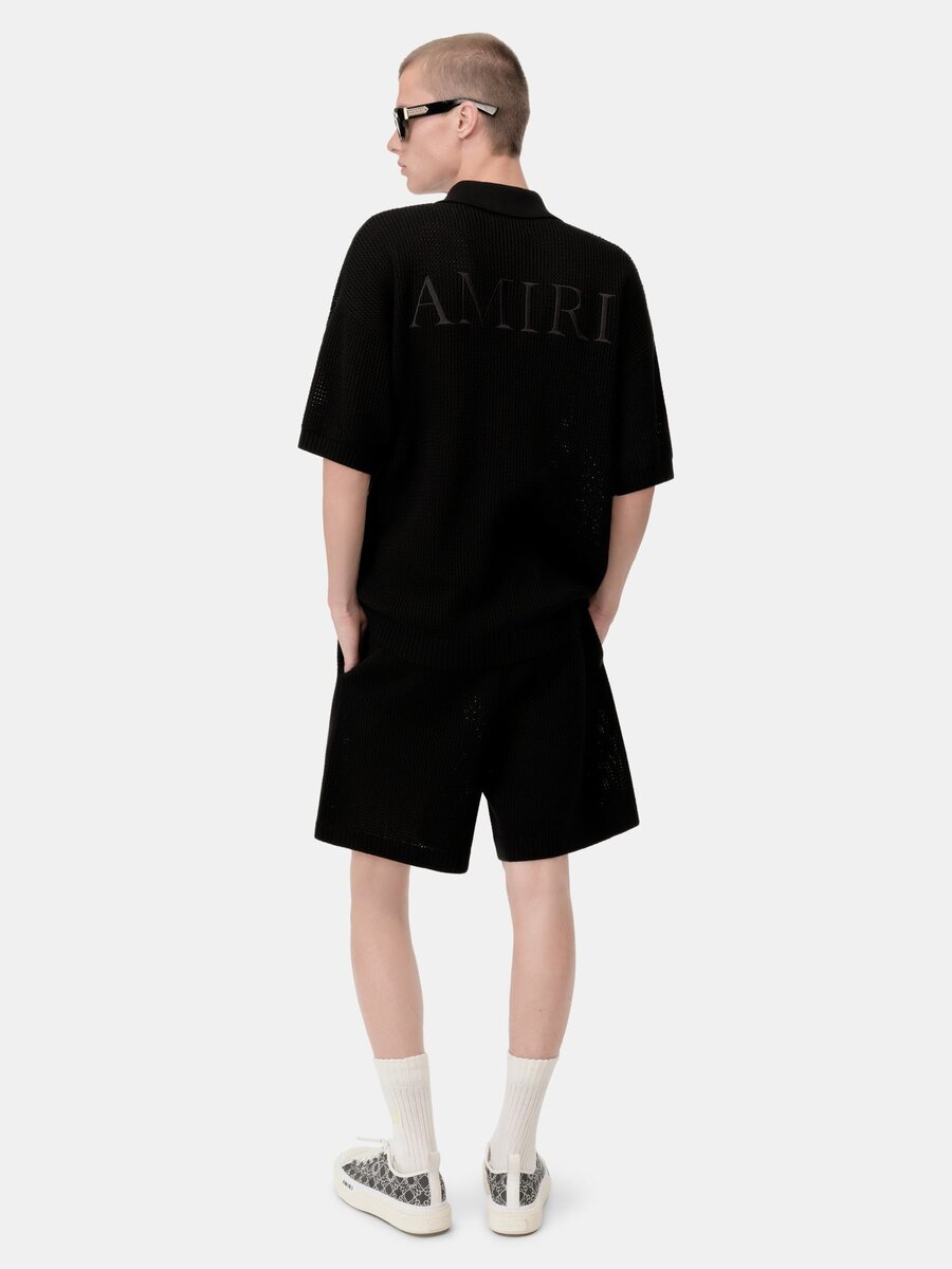 SHORT EN MAILLE CROCHETÉE AMIRI
