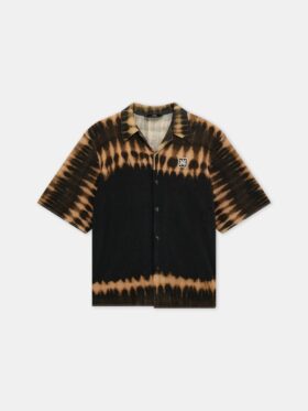 CHEMISE EN MAILLE TIE-DYE AVEC PATCH MA