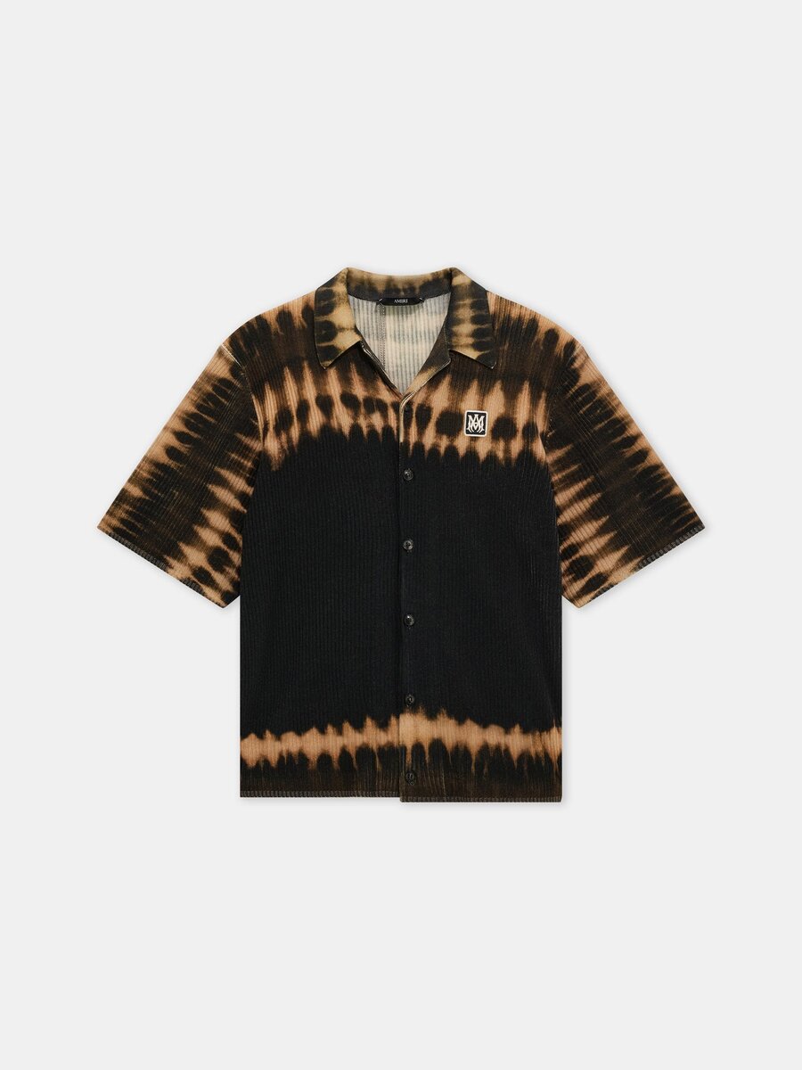 CHEMISE EN MAILLE TIE-DYE AVEC PATCH MA