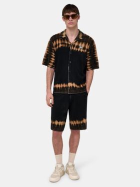 CHEMISE EN MAILLE TIE-DYE AVEC PATCH MA
