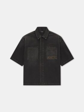 CHEMISE À MANCHES COURTES ET BOUTONS-PRESSION AMIRI 3D