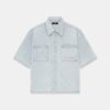 CHEMISE À MANCHES COURTES ET BOUTONS-PRESSION AMIRI 3D
