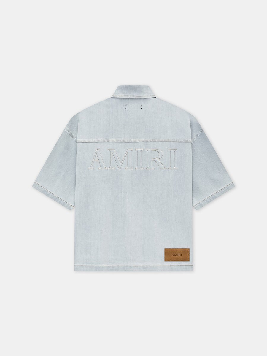 CHEMISE À MANCHES COURTES ET BOUTONS-PRESSION AMIRI 3D