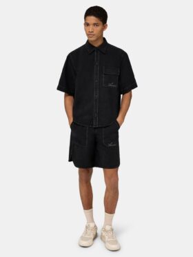 CHEMISE SURMESURÉE EN LIN AVEC LOGO SCRIPT