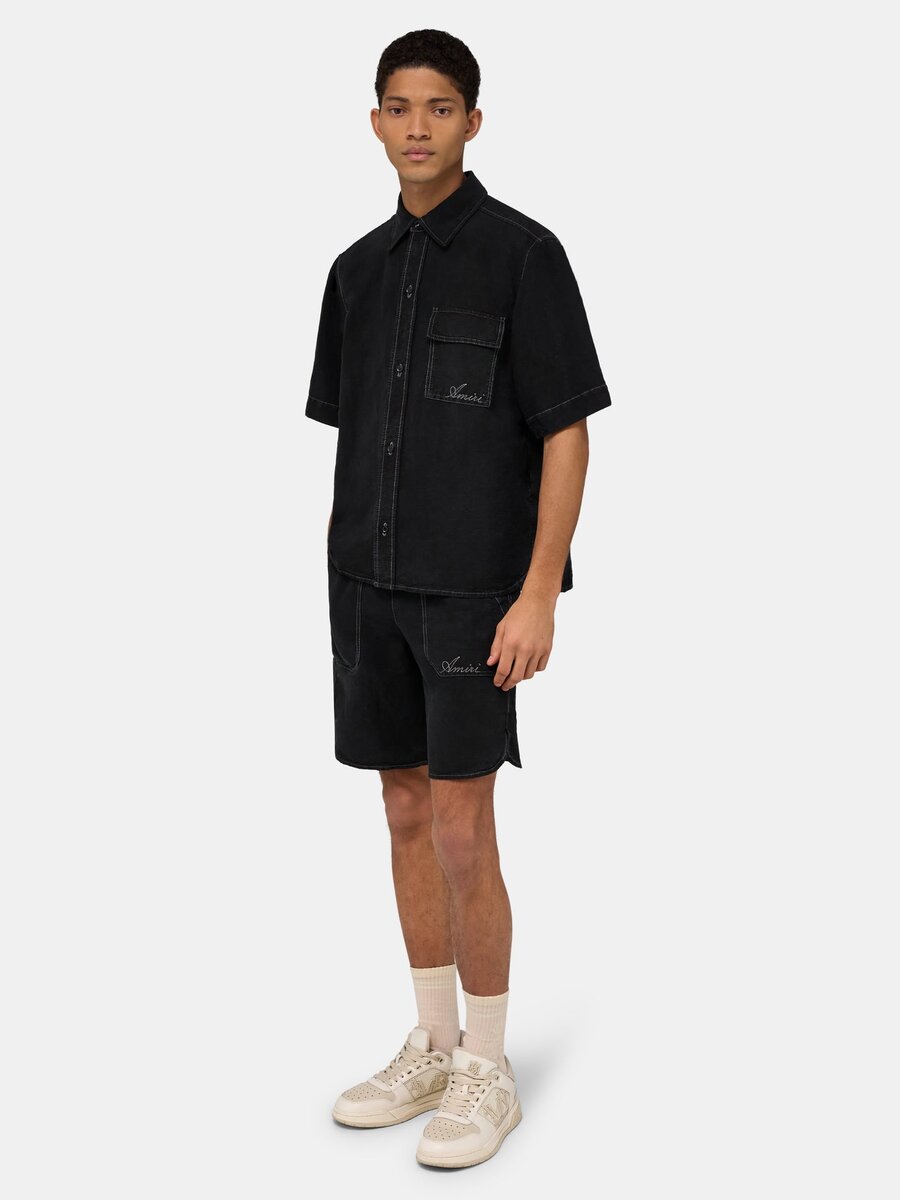 SHORT EN LIN « SCRIPT » GD