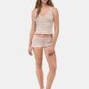 MICRO-SHORT À RAYURES MA POUR FEMMES