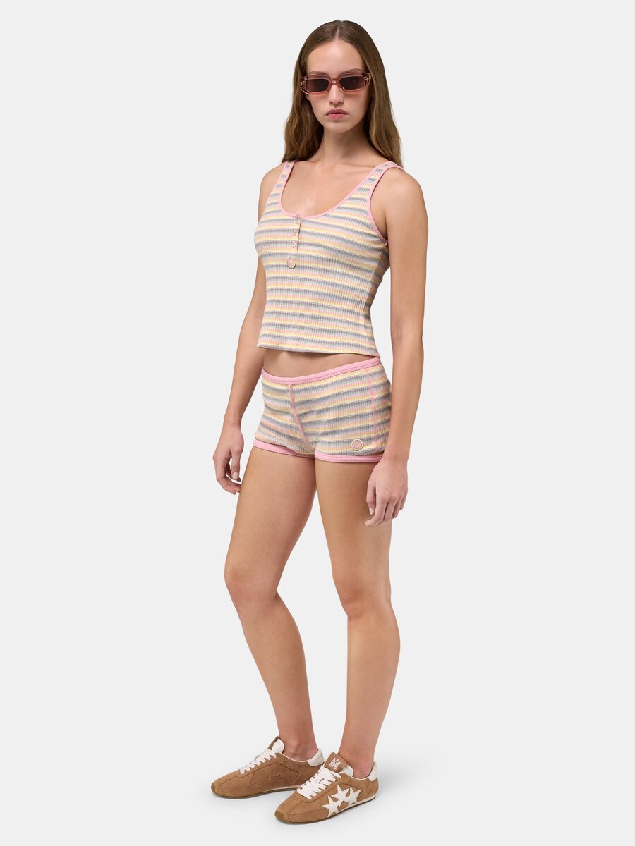 MICRO-SHORT À RAYURES MA POUR FEMMES