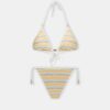 ENSEMBLE BIKINI À RAYURES MULTIPLES POUR FEMMES MA