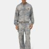 JEAN CARGO BAGGY EN JACQUARD CAMOUFLAGE