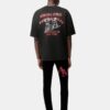 JEAN SKINNY AVEC LOGO DÉCALÉ - Noir Rouge
