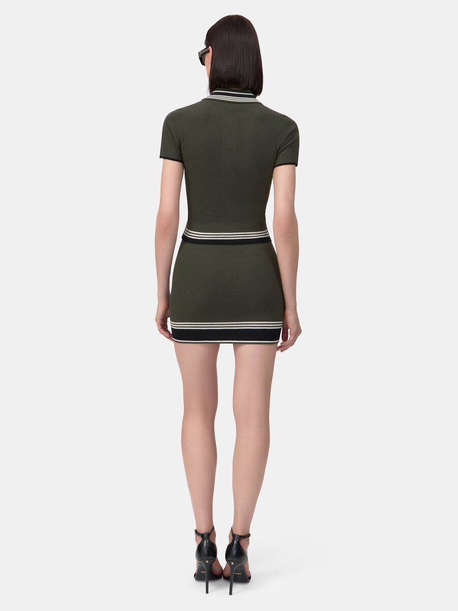 JUPE MINI À RAYURES MA POUR FEMME