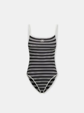 MAILLOT DE BAIN UNE PIÈCE À RAYURES POUR FEMMES