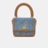MICRO MA EN DENIM ET SUÈDE POUR FEMME