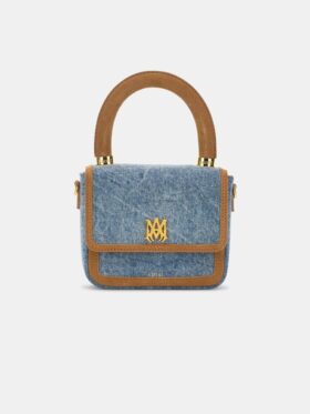 MICRO MA EN DENIM ET SUÈDE POUR FEMME