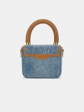 MICRO MA EN DENIM ET SUÈDE POUR FEMME