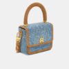 MICRO MA EN DENIM ET SUÈDE POUR FEMME